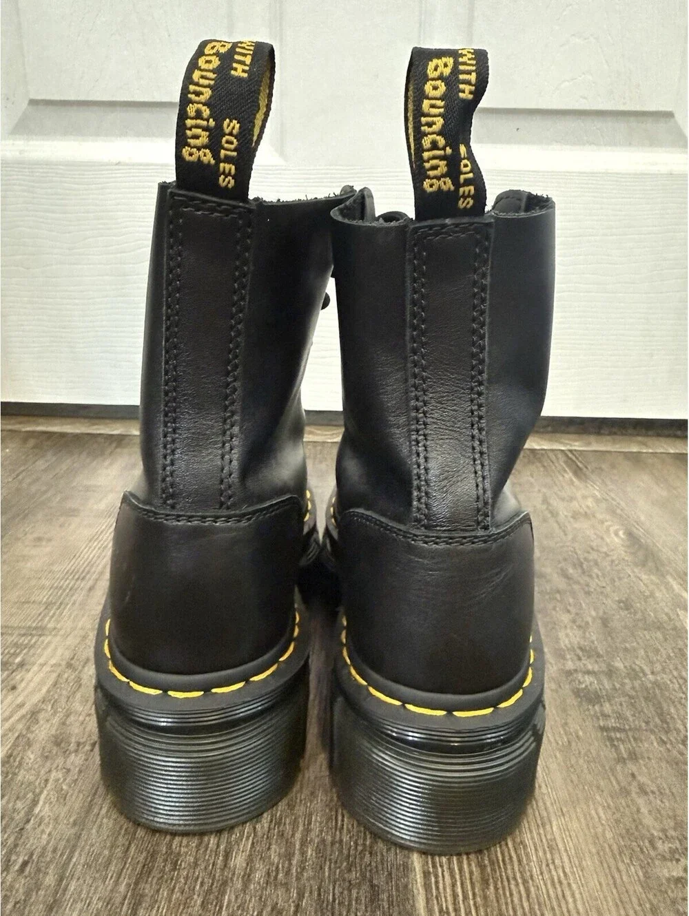 Dr Martens Audrick 8-eye Boot Size 5 L Black Leather Platform
